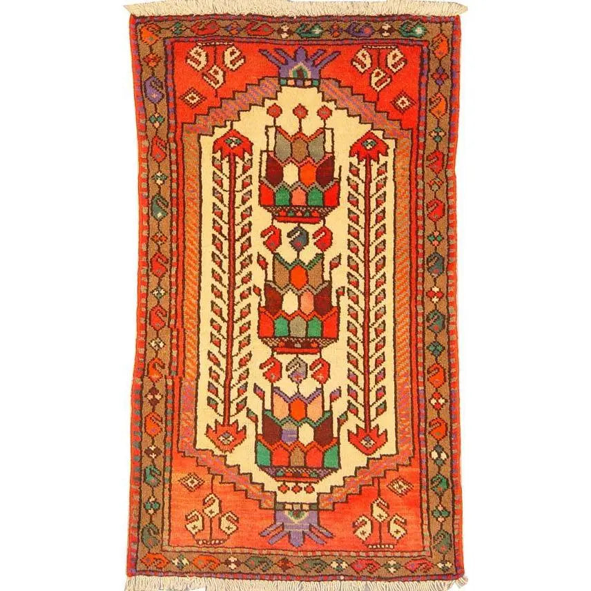 One Of The Kind Persian Bakhtiar Rug 3'11" x 2'3"